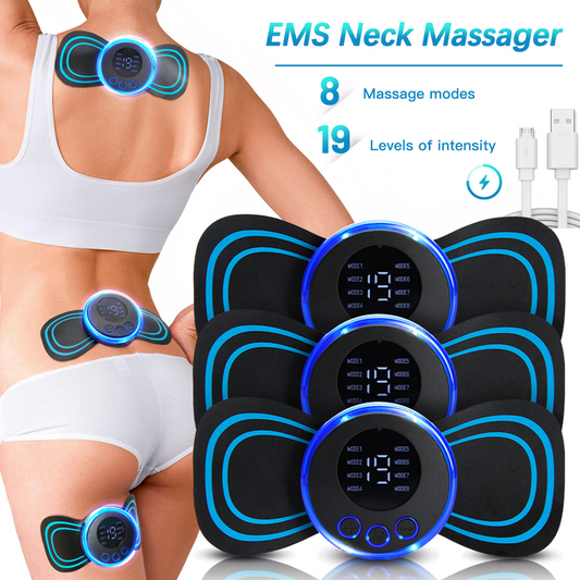 The LCD Display EMS Neck Stretcher Electric Massager