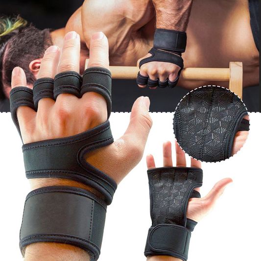 Weightlifting Training Gloves for Men Women Fitness Sports Body Building Gymnastics Gym Hand Wrist Palm Protector Gloves